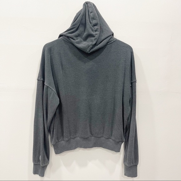 Free People Movement Gray Believer Sweat Hoodie Lace-Up Athleisure Small - Picture 5 of 15